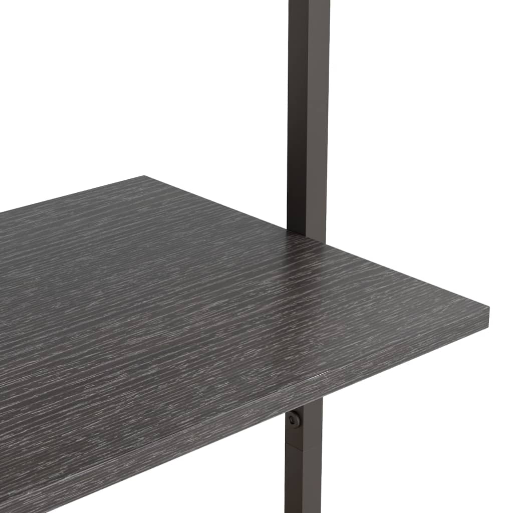 3-kerroksinen kalteva hylly musta 64x35x120,5 cm - Sisustajankoti.fi