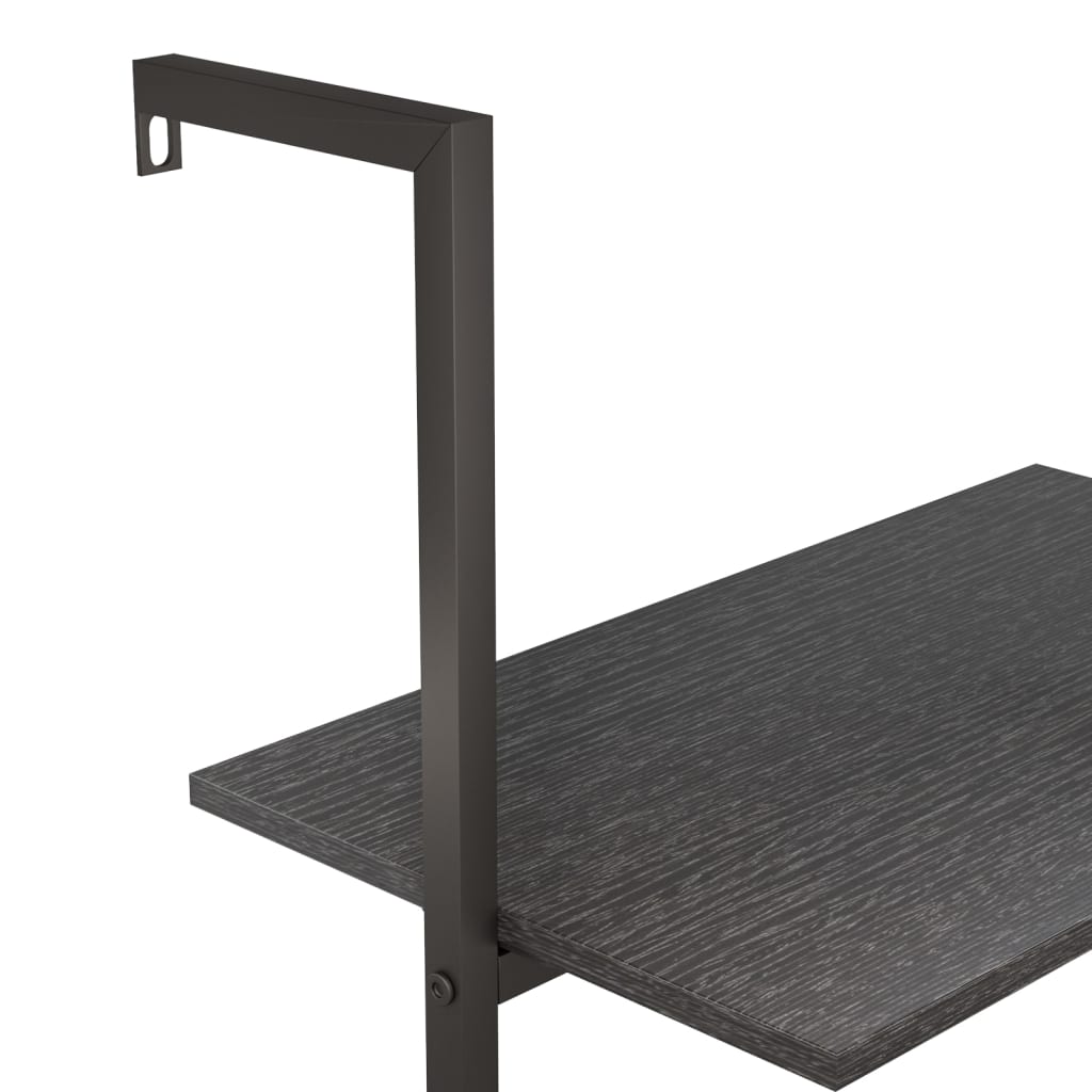 3-kerroksinen kalteva hylly musta 64x35x120,5 cm - Sisustajankoti.fi