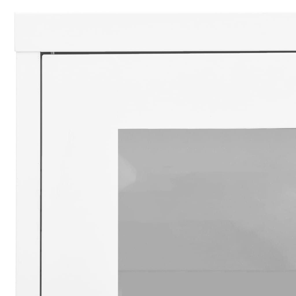 Toimistokaappi valkoinen 90x40x70 cm teräs - Sisustajankoti.fi