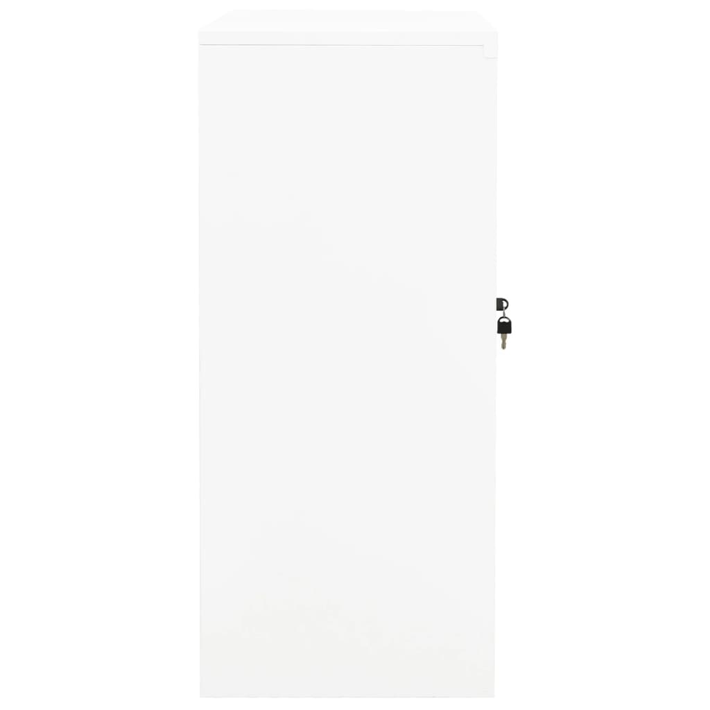 Toimistokaappi valkoinen 90x40x90 cm teräs - Sisustajankoti.fi