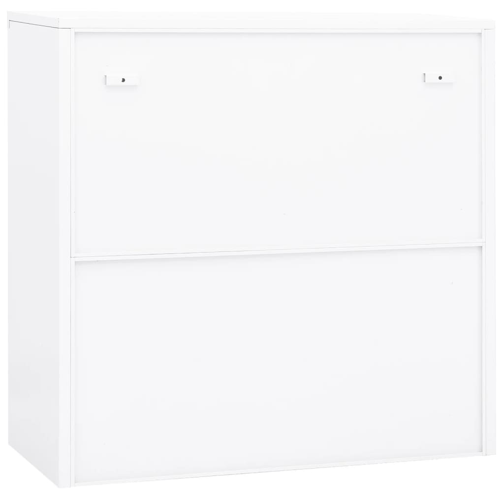 Toimistokaappi valkoinen 90x40x90 cm teräs - Sisustajankoti.fi