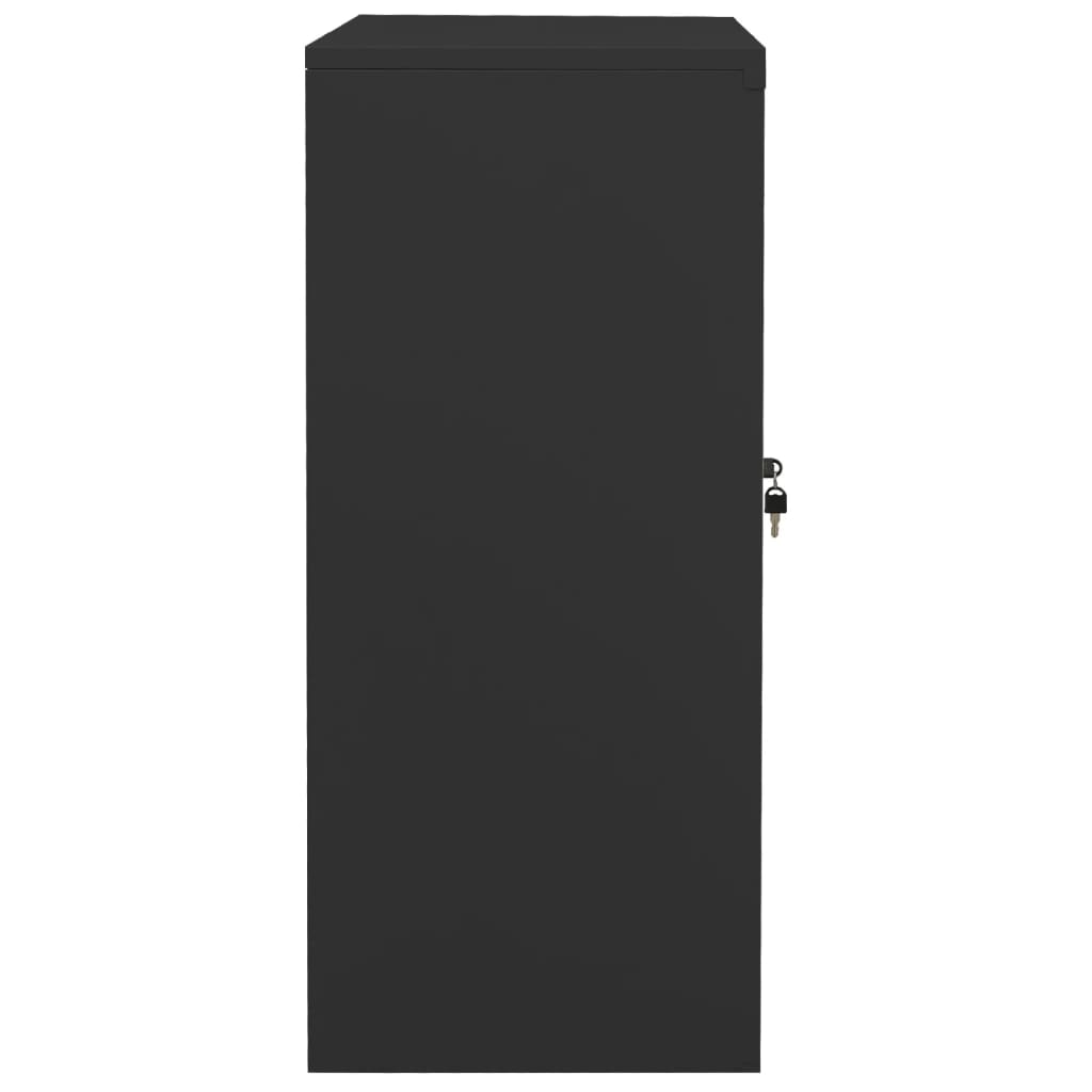 Toimistokaappi antrasiitti 90x40x90 cm teräs - Sisustajankoti.fi