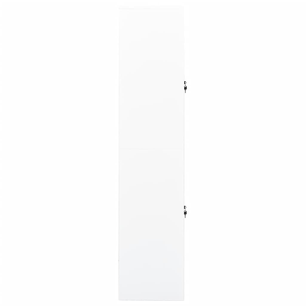 Toimistokaappi valkoinen 90x40x180 cm teräs - Sisustajankoti.fi