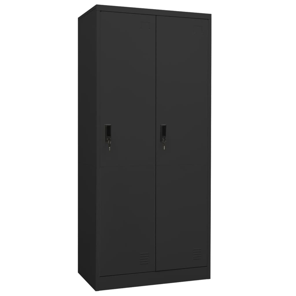 Vaatekaappi antrasiitti 80x50x180 cm teräs - Sisustajankoti.fi