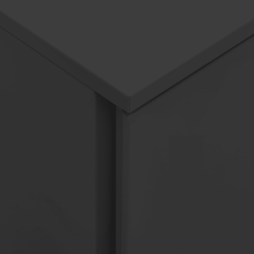 Arkistokaappi siirrettävä antrasiitti 39x45x60 cm teräs - Sisustajankoti.fi