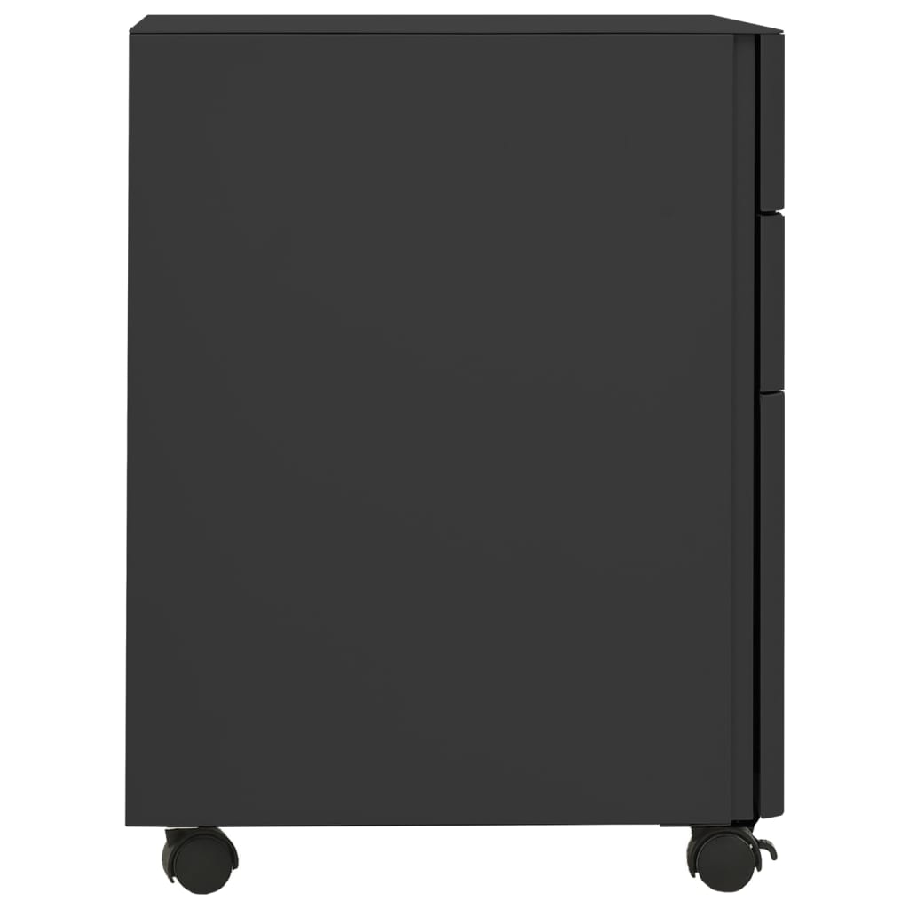 Arkistokaappi siirrettävä antrasiitti 30x45x59 cm teräs - Sisustajankoti.fi