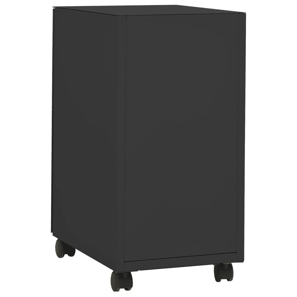 Arkistokaappi siirrettävä antrasiitti 30x45x59 cm teräs - Sisustajankoti.fi