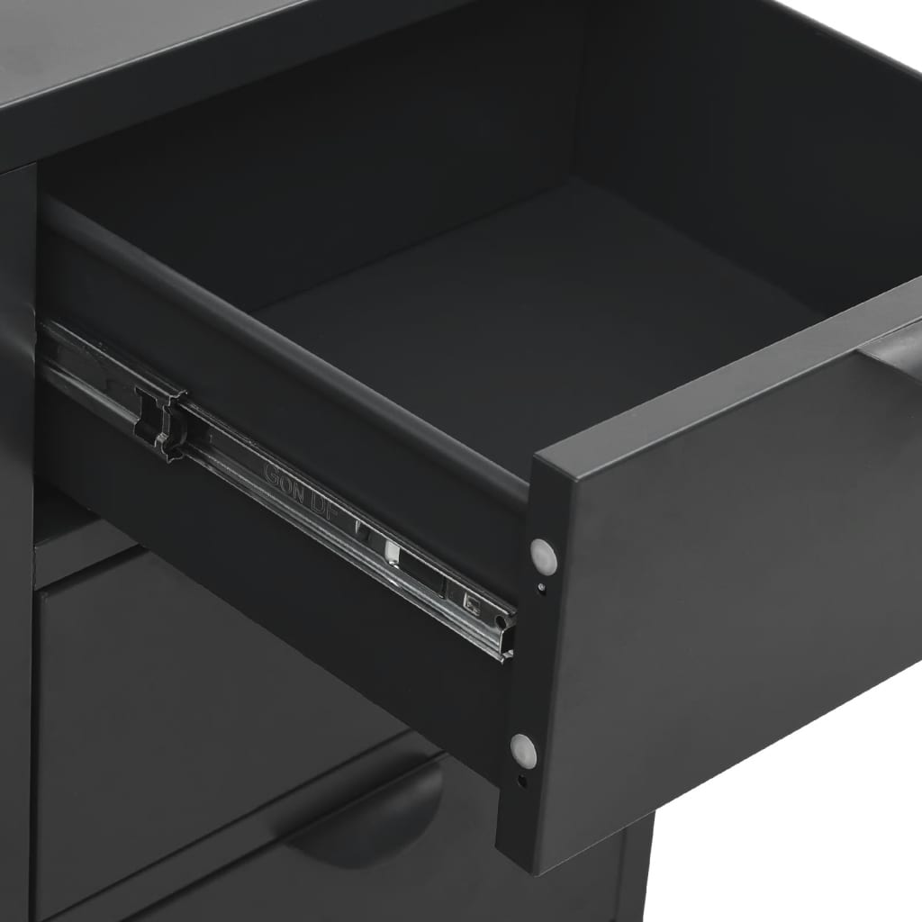Senkki antrasiitti 75x35x70 cm teräs ja karkaistu lasi - Sisustajankoti.fi