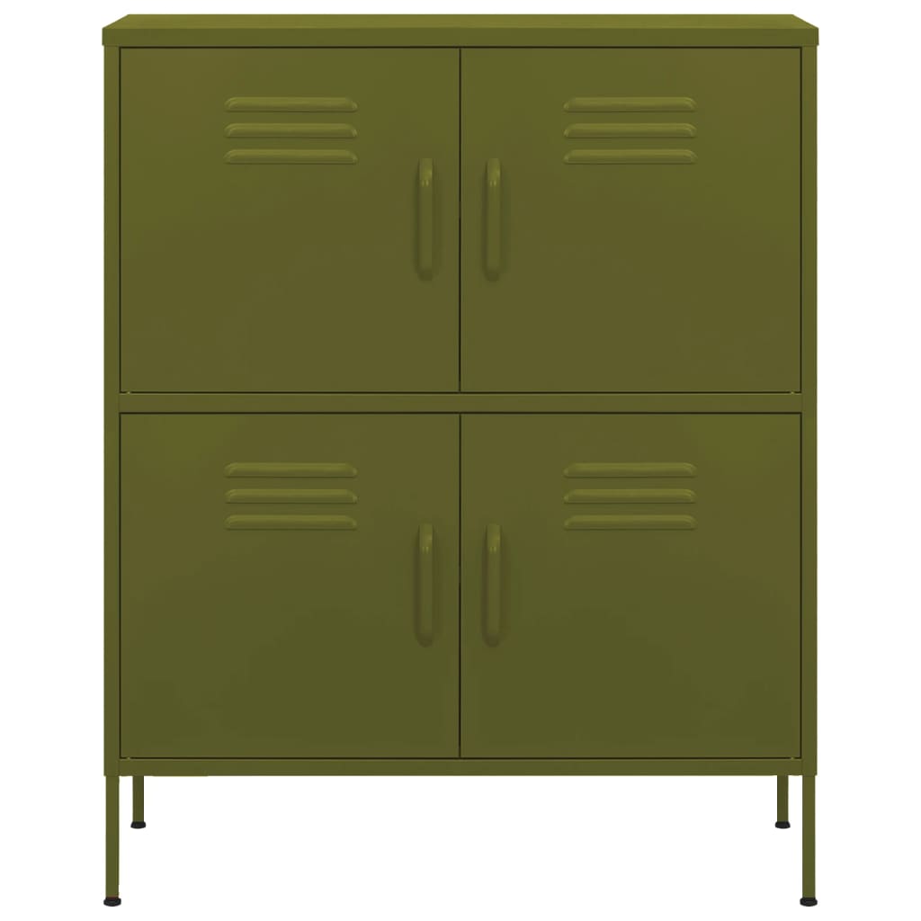 Varastokaappi oliivinvihreä 80x35x101,5 cm teräs - Sisustajankoti.fi