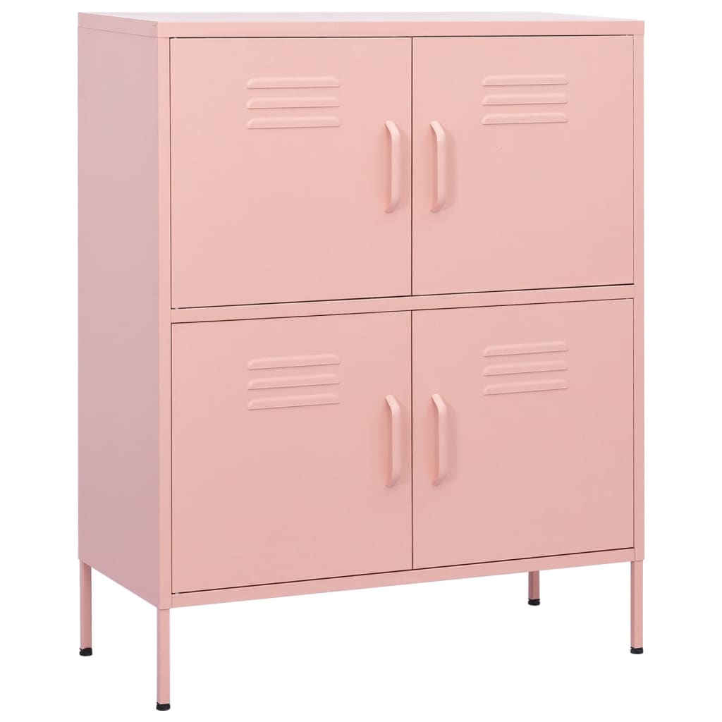 Varastokaappi pinkki 80x35x101,5 cm teräs - Sisustajankoti.fi