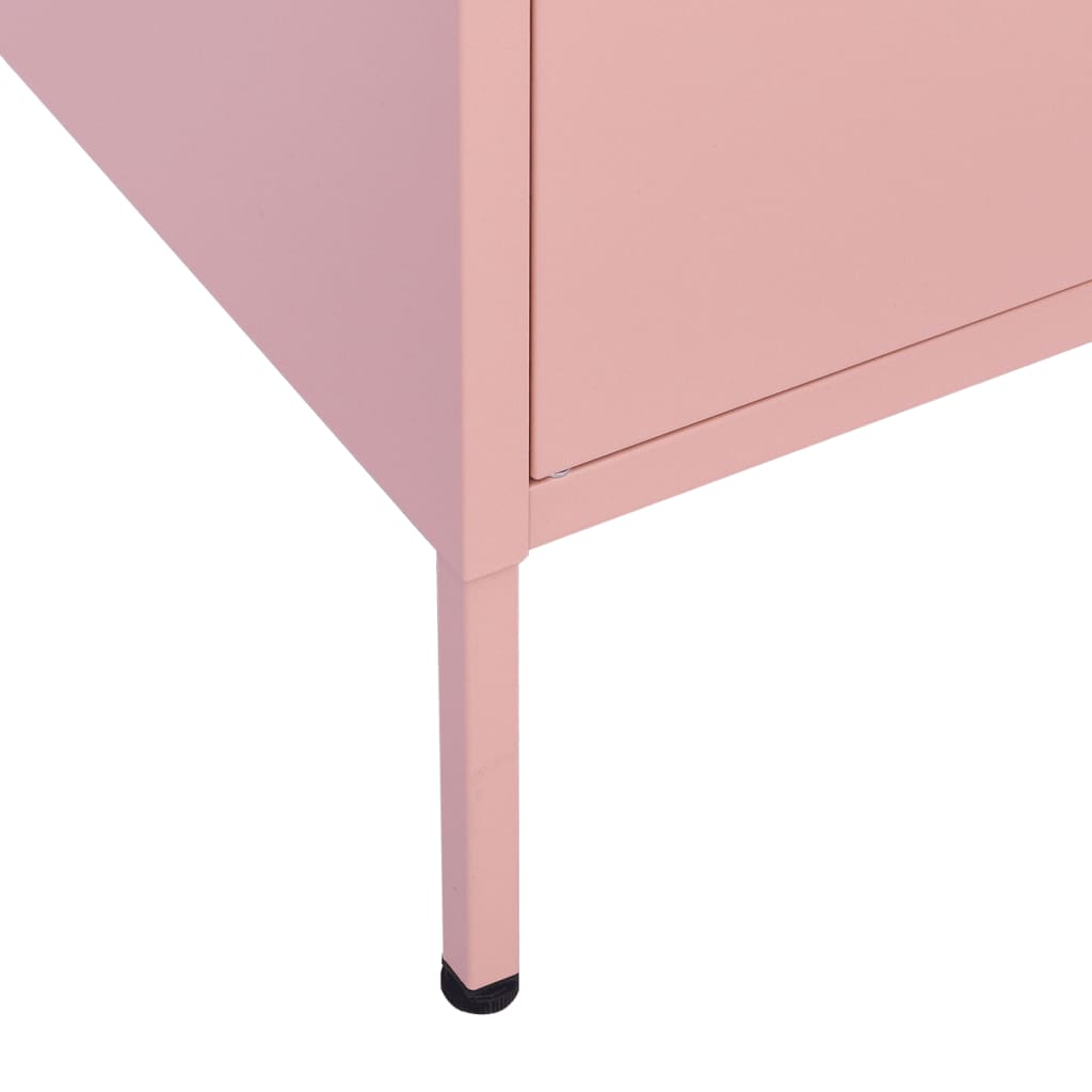 Varastokaappi pinkki 80x35x101,5 cm teräs - Sisustajankoti.fi