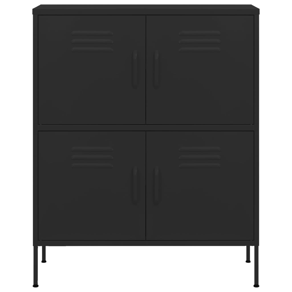Varastokaappi musta 80x35x101,5 cm teräs - Sisustajankoti.fi