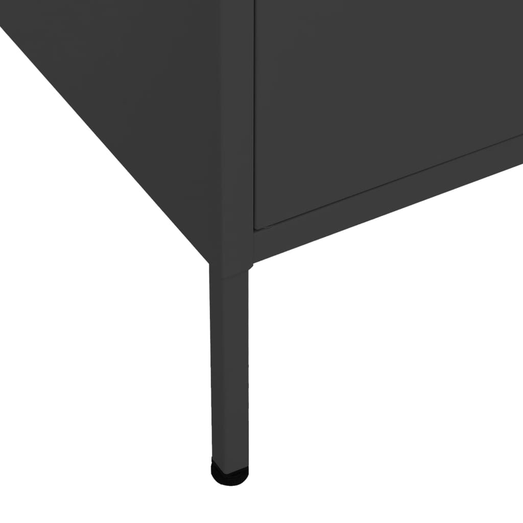 Varastokaappi musta 80x35x101,5 cm teräs - Sisustajankoti.fi