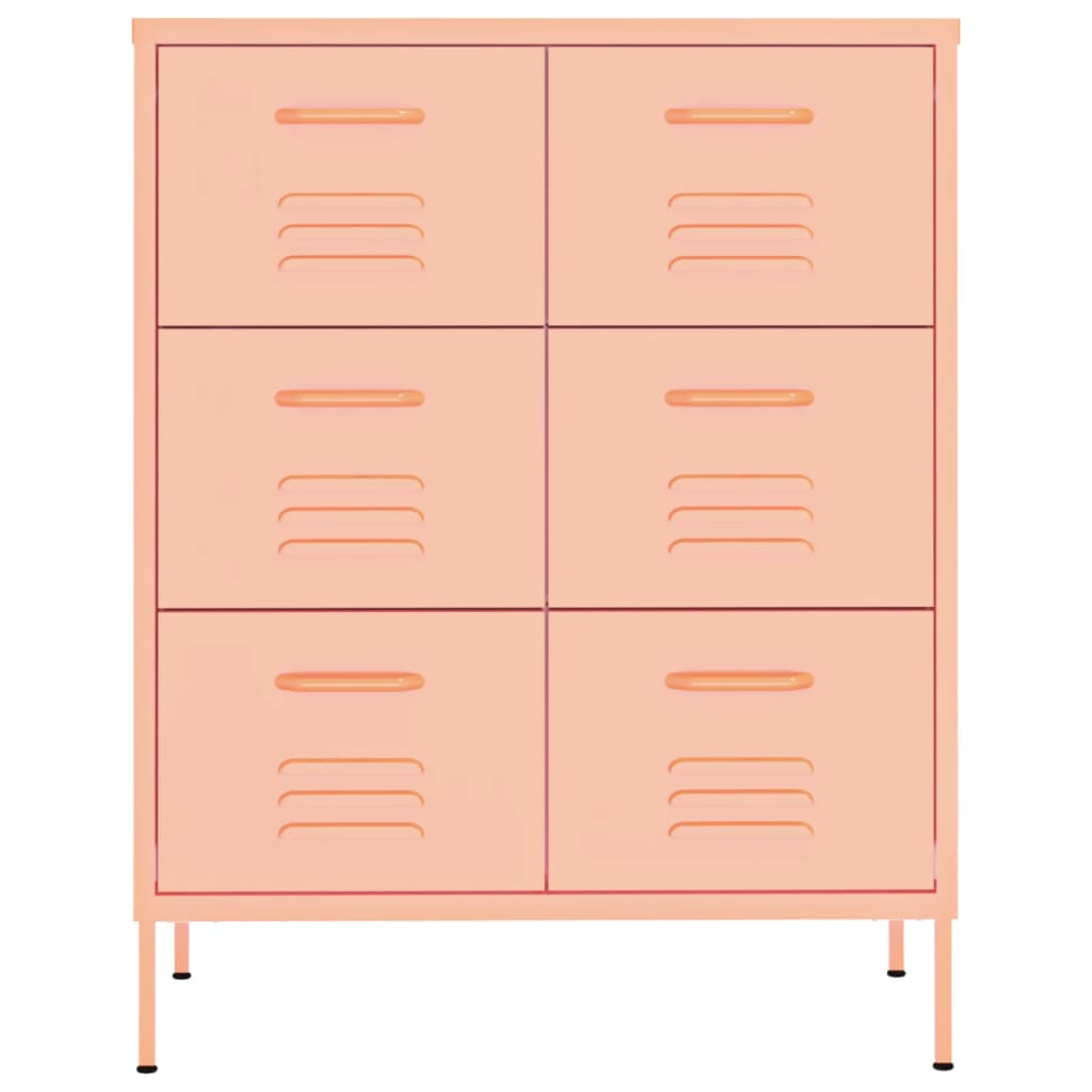 Lipasto pinkki 80x35x101,5 cm teräs - Sisustajankoti.fi