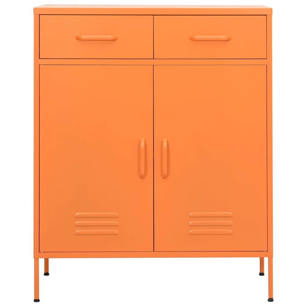 Varastokaappi oranssi 80x35x101,5 cm teräs - Sisustajankoti.fi
