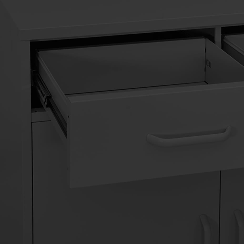 Varastokaappi antrasiitti 80x35x101,5 cm teräs - Sisustajankoti.fi