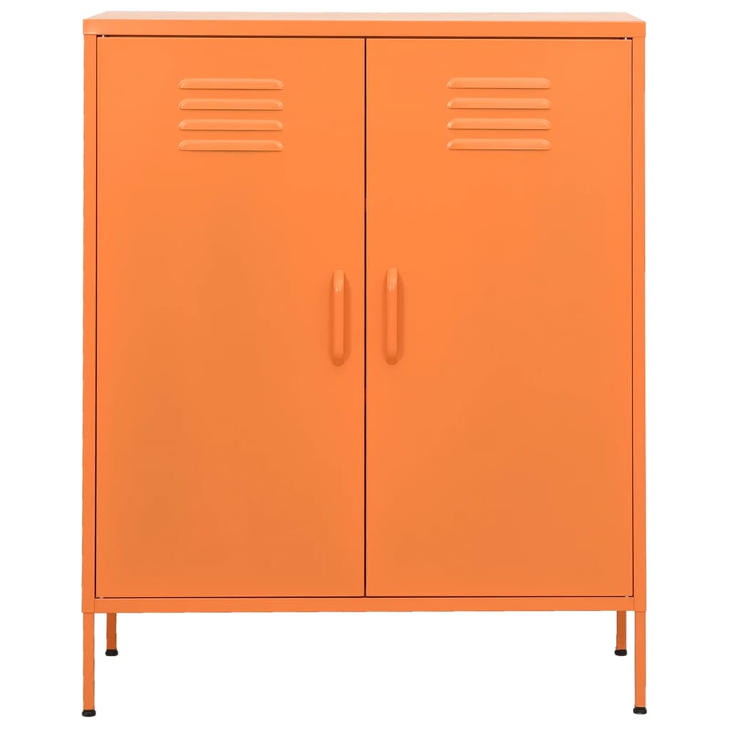 Varastokaappi oranssi 80x35x101,5 cm teräs - Sisustajankoti.fi