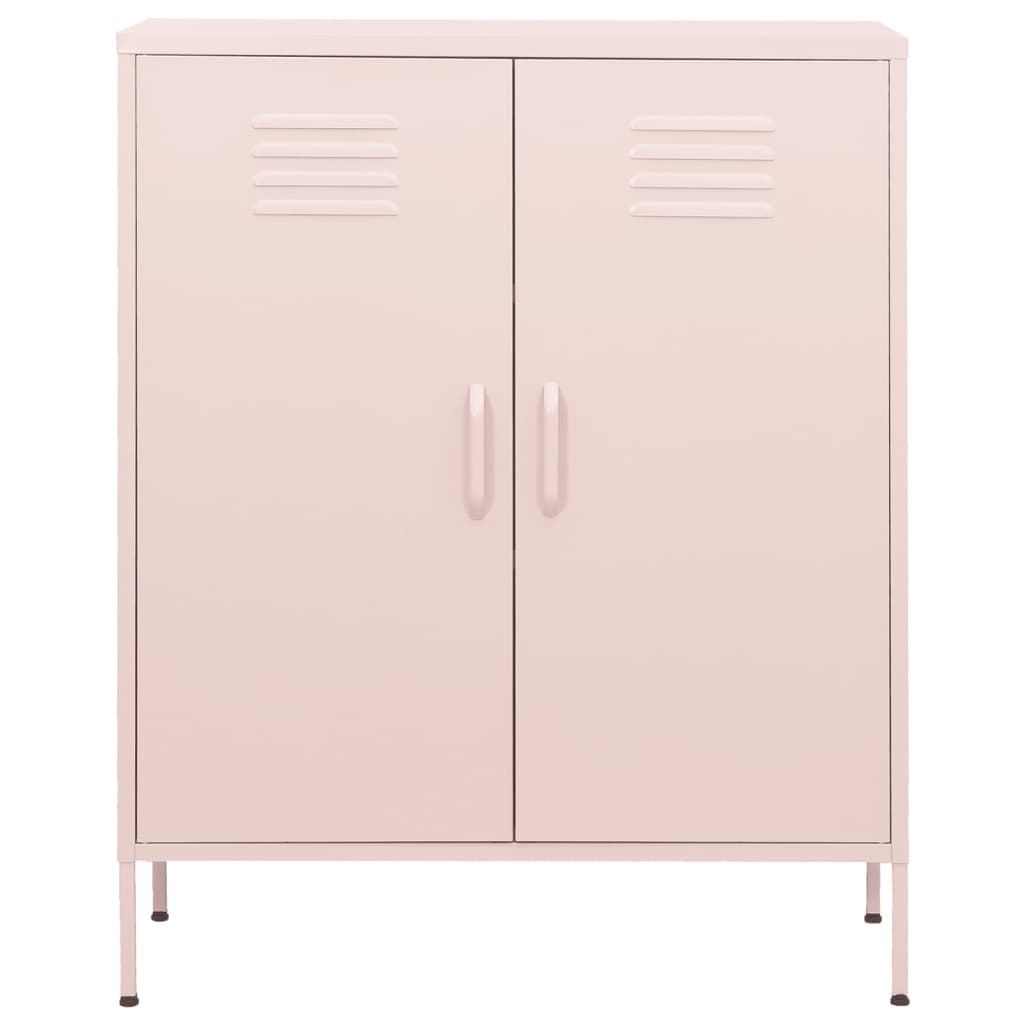 Varastokaappi pinkki 80x35x101,5 cm teräs - Sisustajankoti.fi