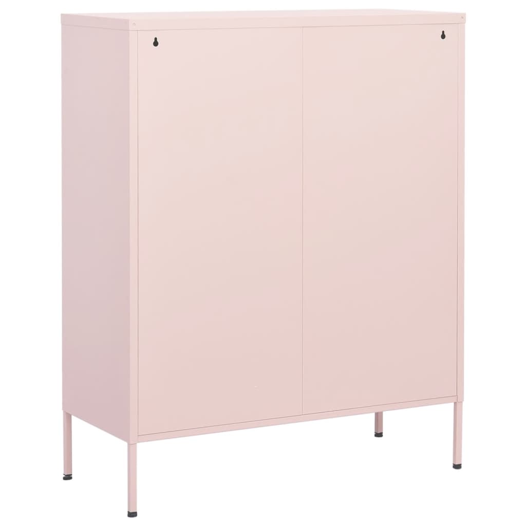 Varastokaappi pinkki 80x35x101,5 cm teräs - Sisustajankoti.fi