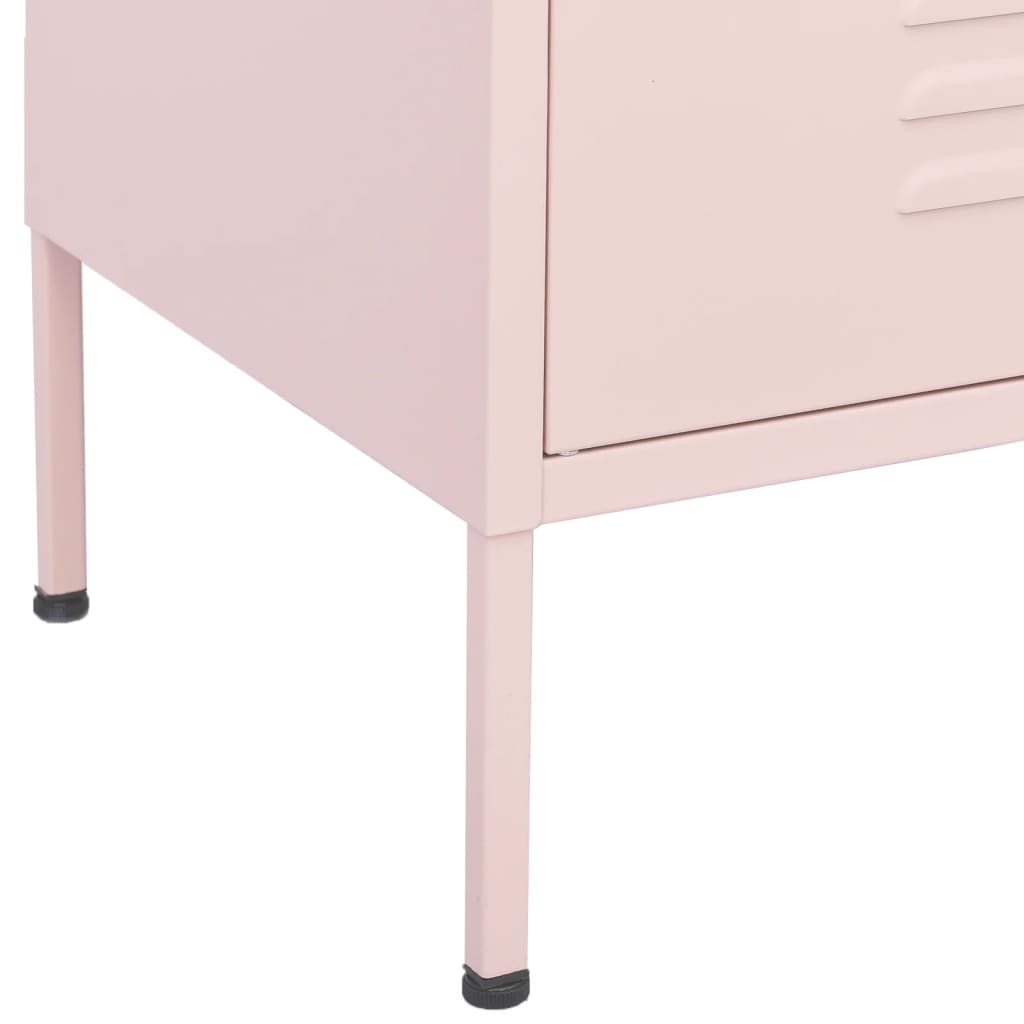 Varastokaappi pinkki 80x35x101,5 cm teräs - Sisustajankoti.fi