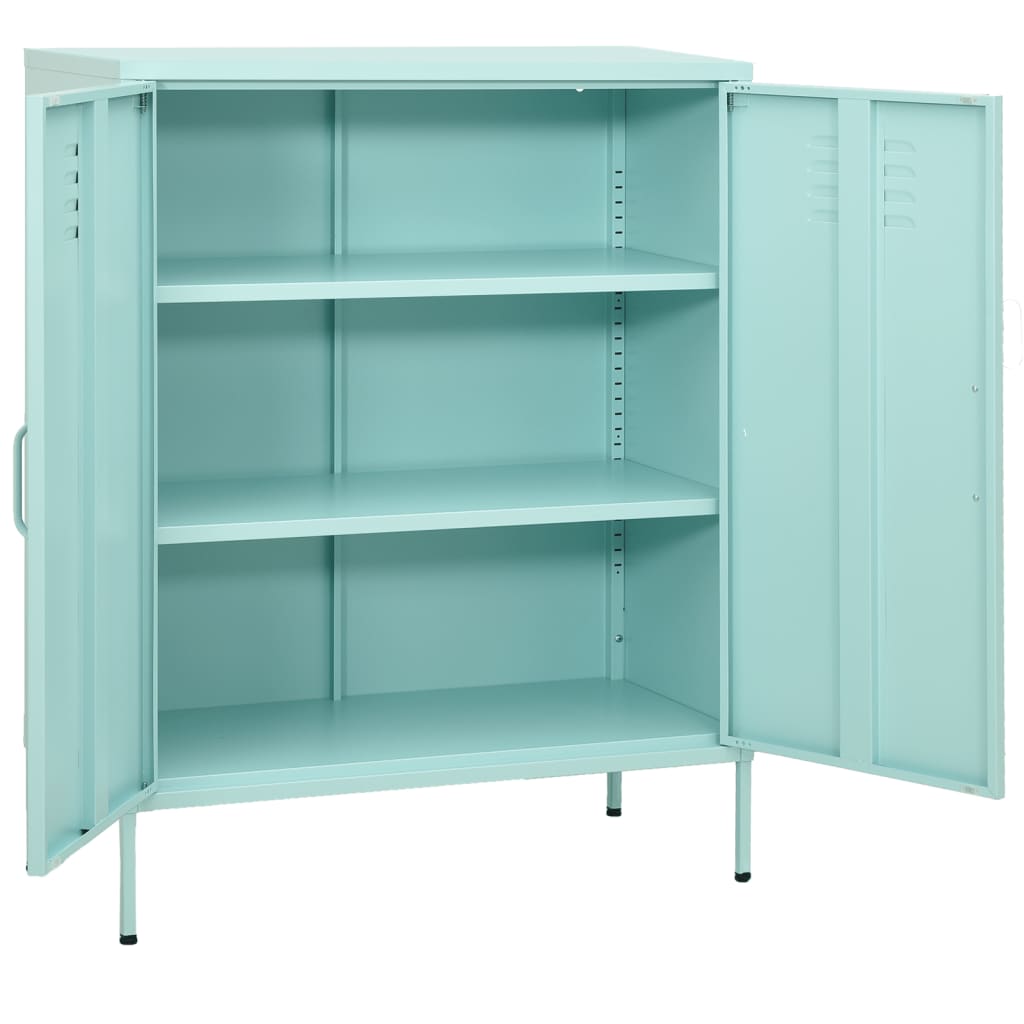 Varastokaappi minttu 80x35x101,5 cm teräs - Sisustajankoti.fi
