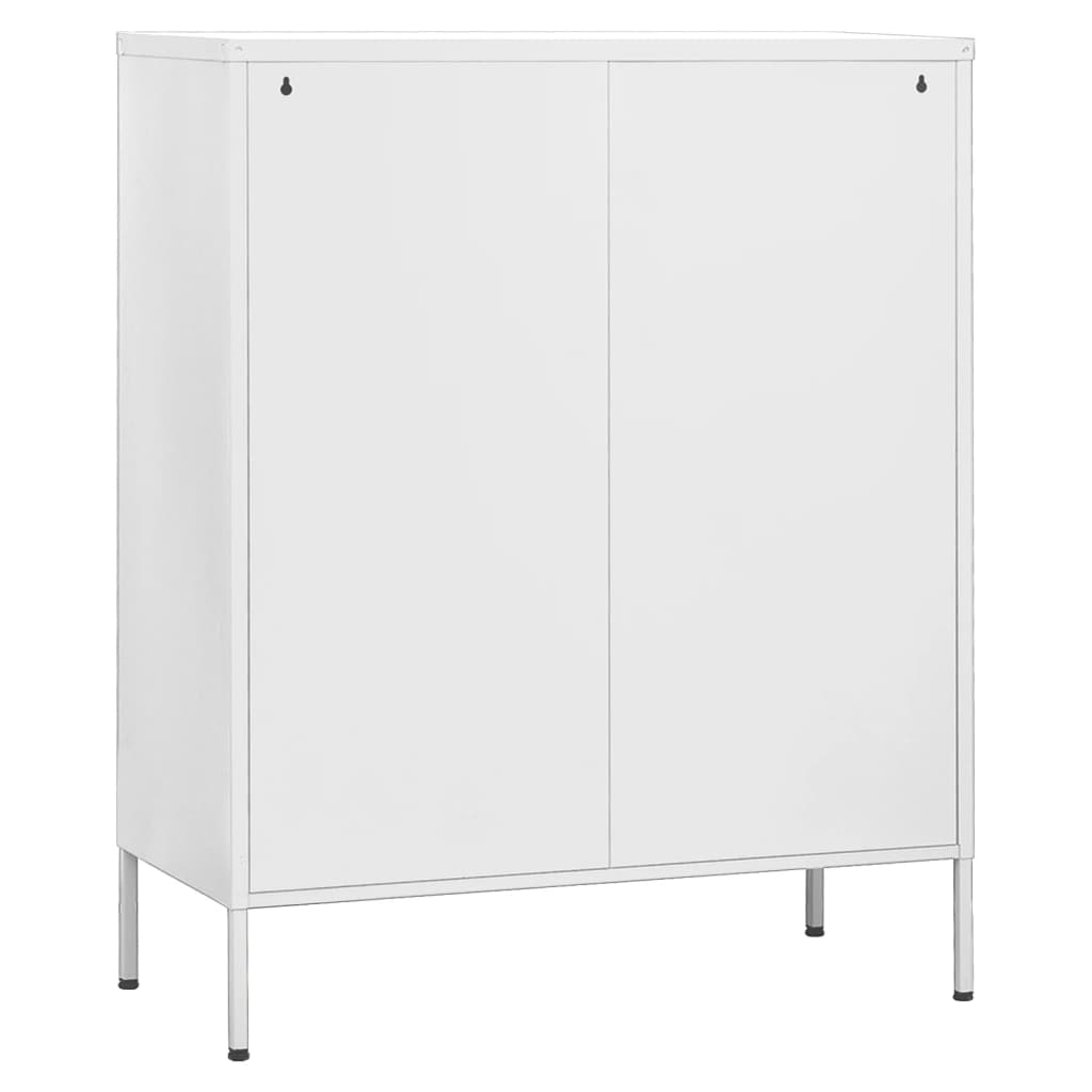 Varastokaappi valkoinen 80x35x101,5 cm teräs - Sisustajankoti.fi