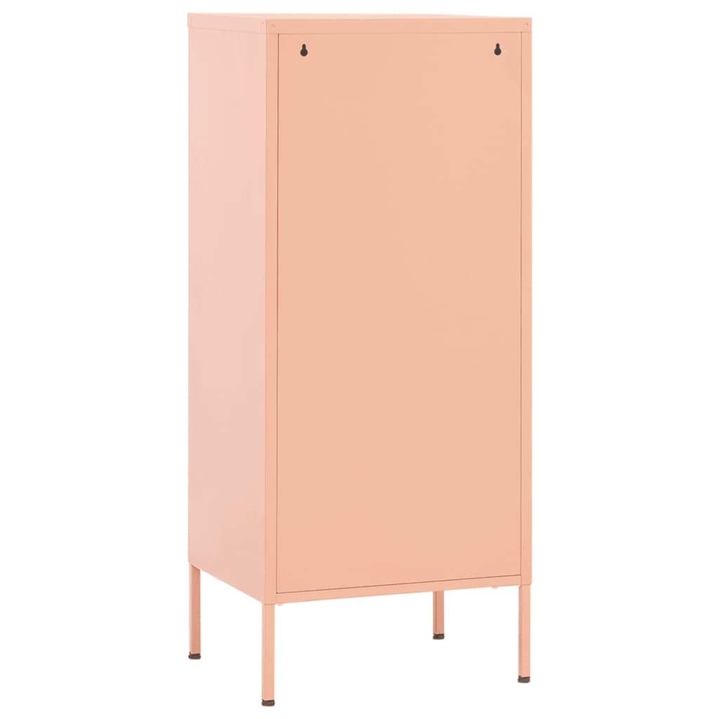 Varastokaappi pinkki 42,5x35x101,5 cm teräs - Sisustajankoti.fi