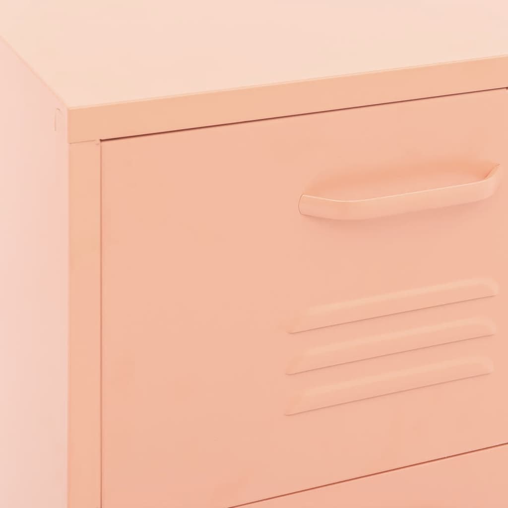 Varastokaappi pinkki 42,5x35x101,5 cm teräs - Sisustajankoti.fi