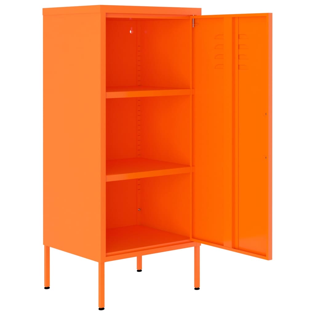 Varastokaappi oranssi 42,5x35x101,5 cm teräs - Sisustajankoti.fi