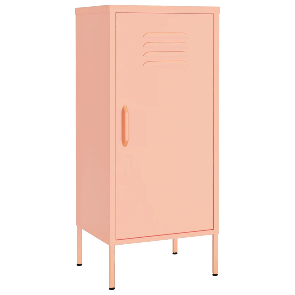 Varastokaappi pinkki 42,5x35x101,5 cm teräs - Sisustajankoti.fi