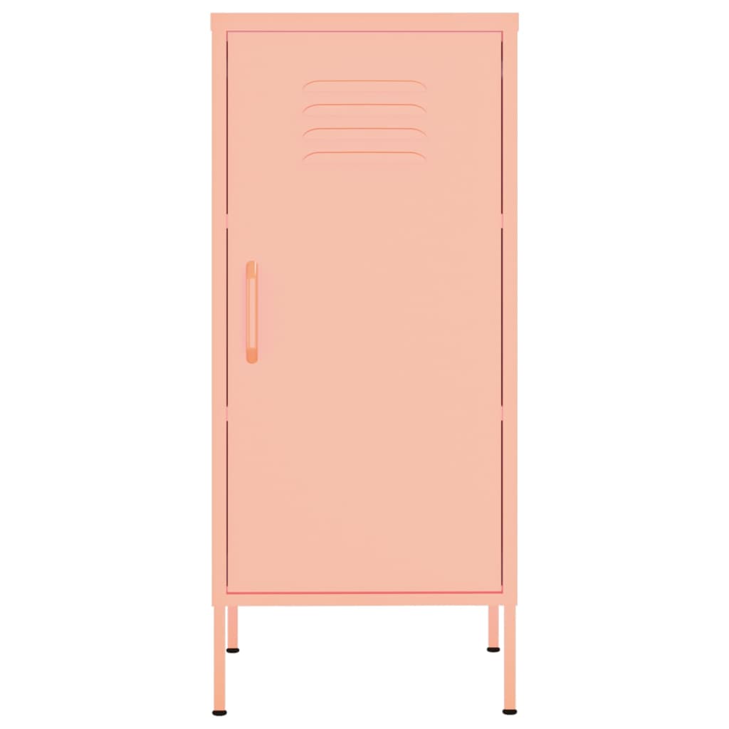 Varastokaappi pinkki 42,5x35x101,5 cm teräs - Sisustajankoti.fi
