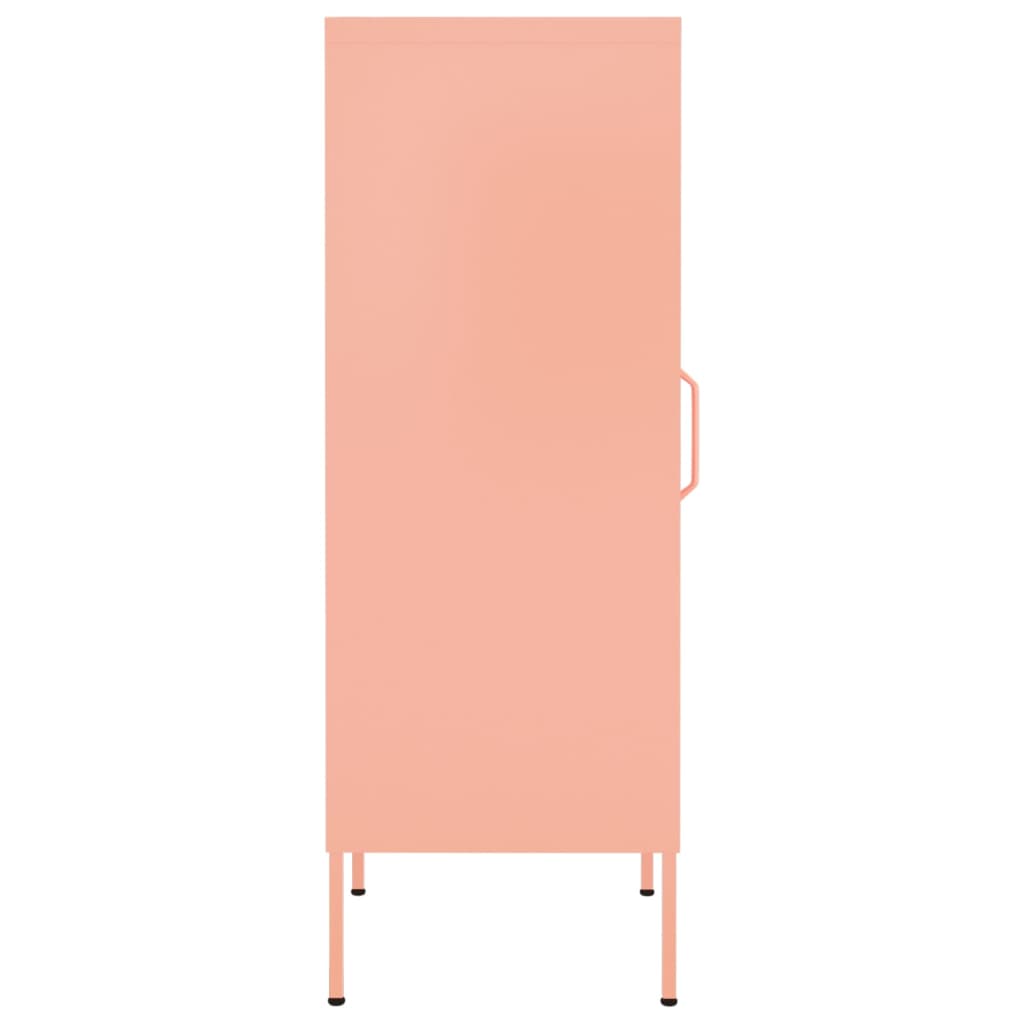 Varastokaappi pinkki 42,5x35x101,5 cm teräs - Sisustajankoti.fi
