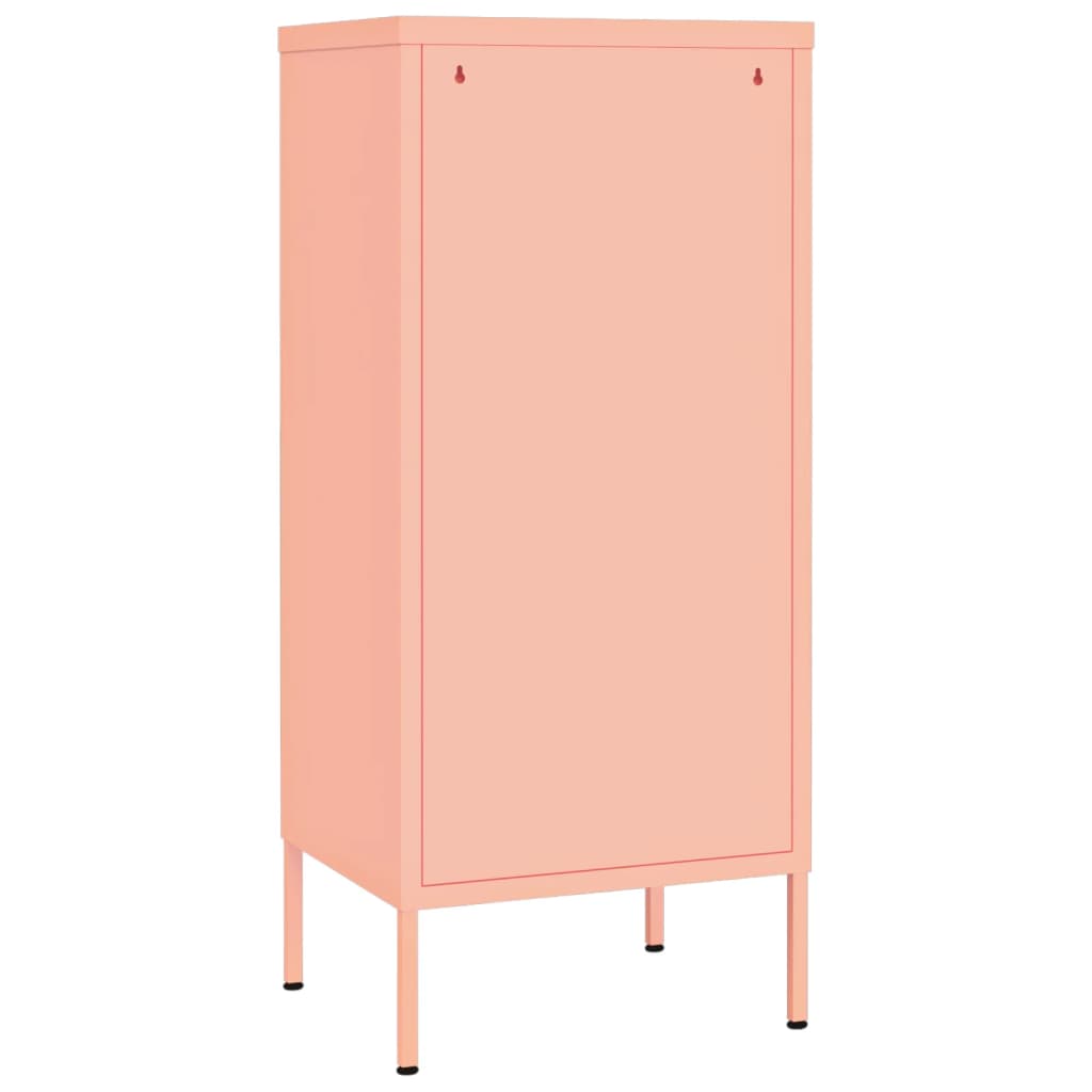 Varastokaappi pinkki 42,5x35x101,5 cm teräs - Sisustajankoti.fi