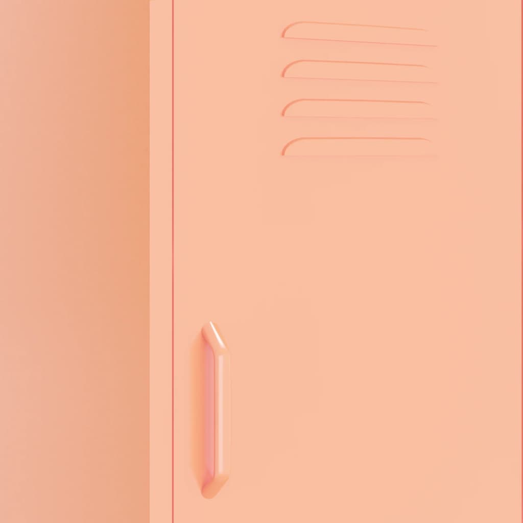 Varastokaappi pinkki 42,5x35x101,5 cm teräs - Sisustajankoti.fi