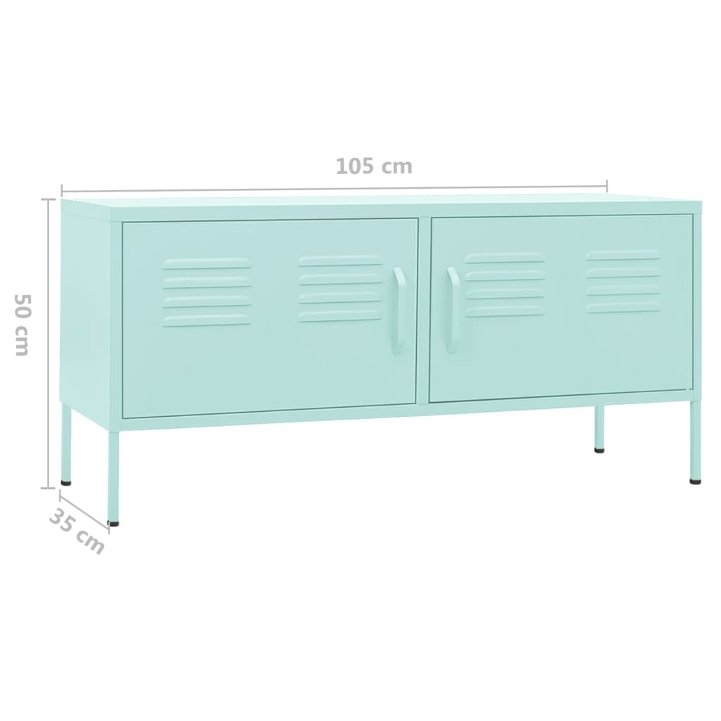 TV-taso minttu 105x35x50 cm teräs - Sisustajankoti.fi