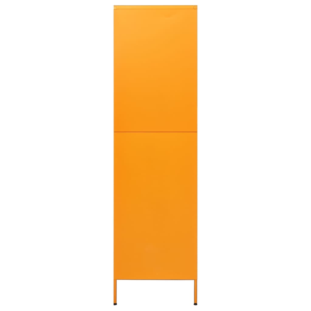 Vaatekaappi sinapinkeltainen 90x50x180 cm teräs - Sisustajankoti.fi