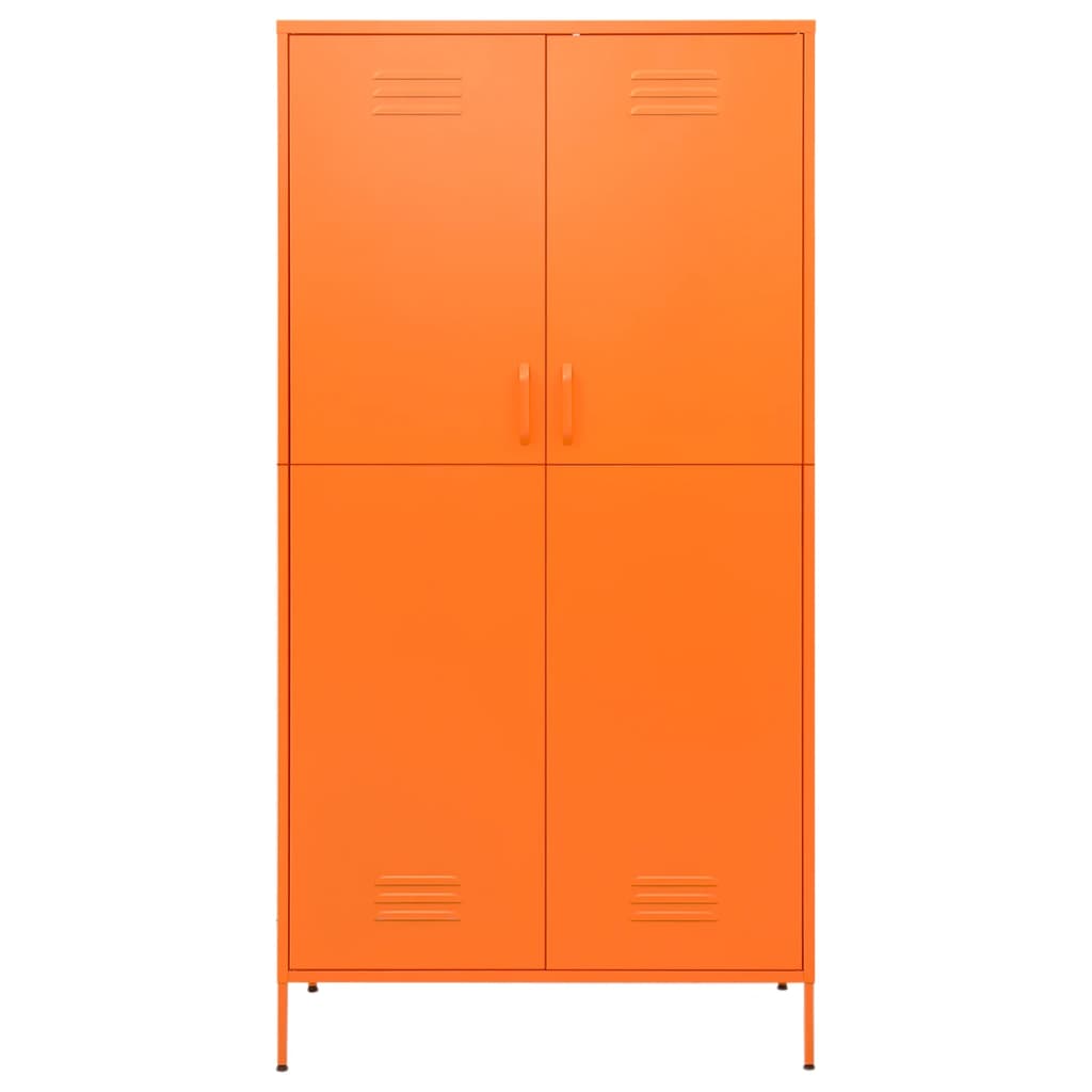Vaatekaappi oranssi 90x50x180 cm teräs - Sisustajankoti.fi