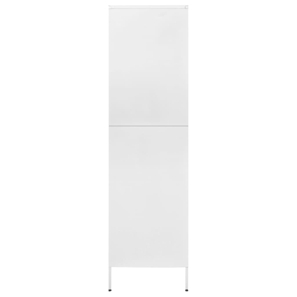 Vaatekaappi valkoinen 90x50x180 cm teräs - Sisustajankoti.fi