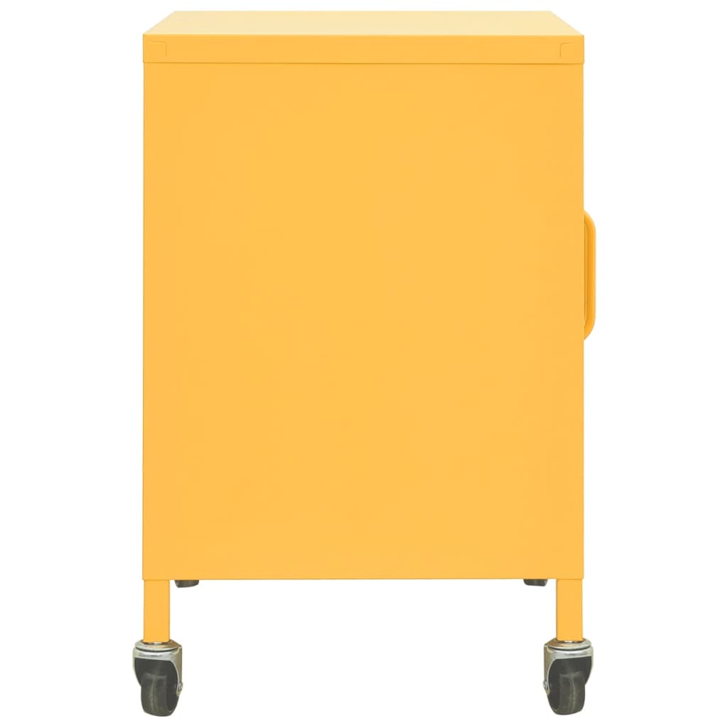 Varastokaappi sinapinkeltainen 60x35x49 cm teräs - Sisustajankoti.fi