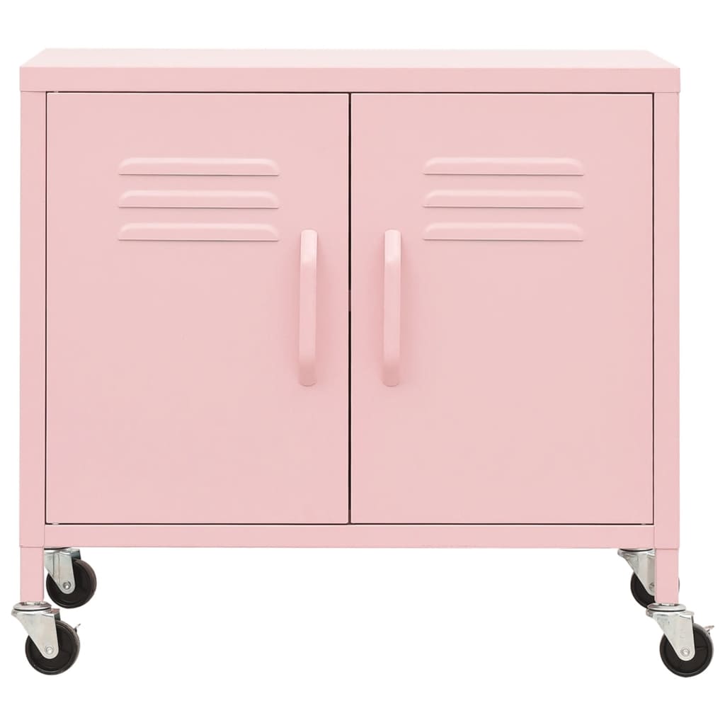 Varastokaappi pinkki 60x35x49 cm teräs - Sisustajankoti.fi