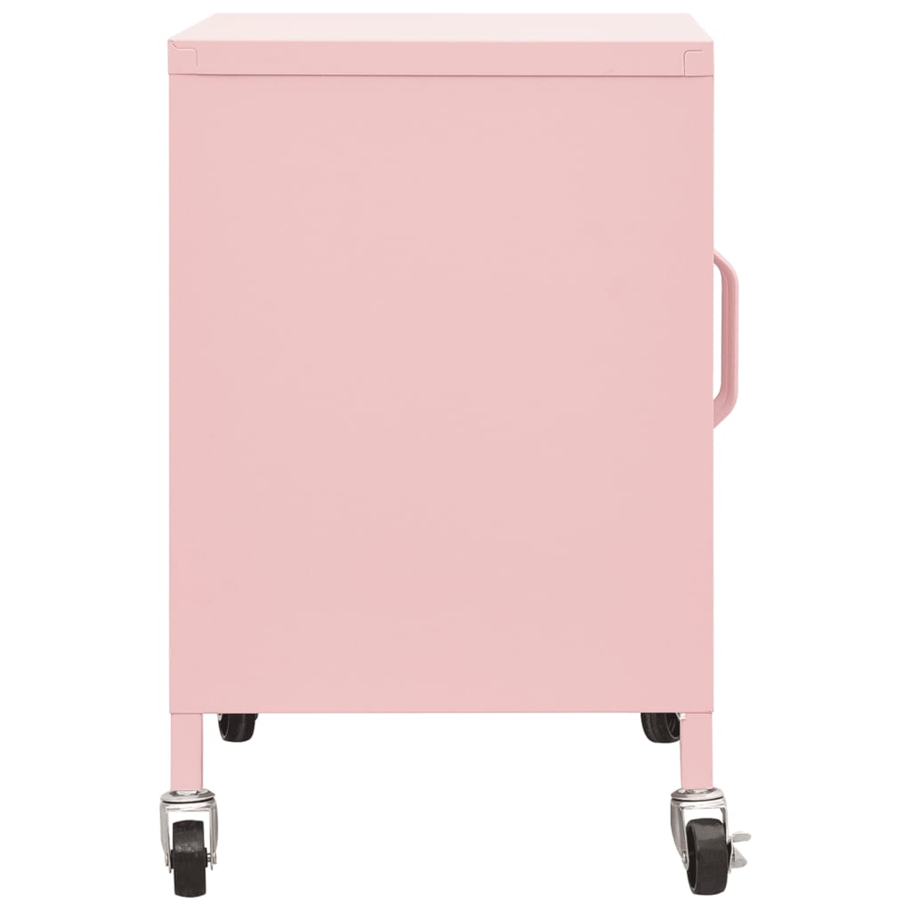 Varastokaappi pinkki 60x35x49 cm teräs - Sisustajankoti.fi