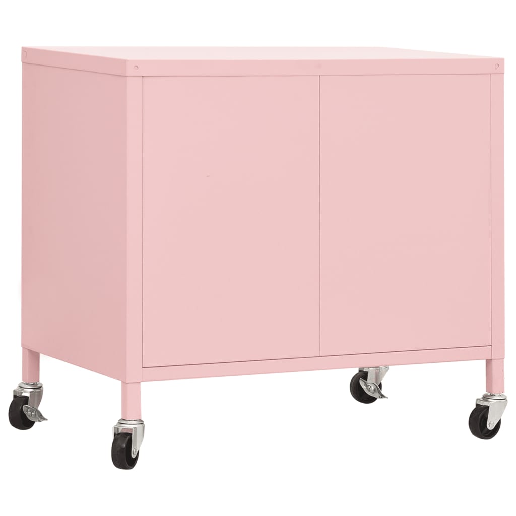 Varastokaappi pinkki 60x35x49 cm teräs - Sisustajankoti.fi