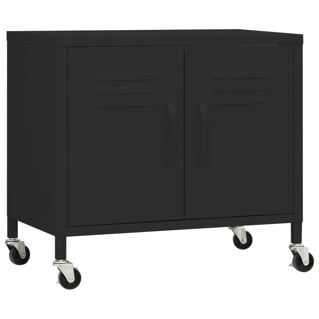 Varastokaappi musta 60x35x49 cm teräs - Sisustajankoti.fi