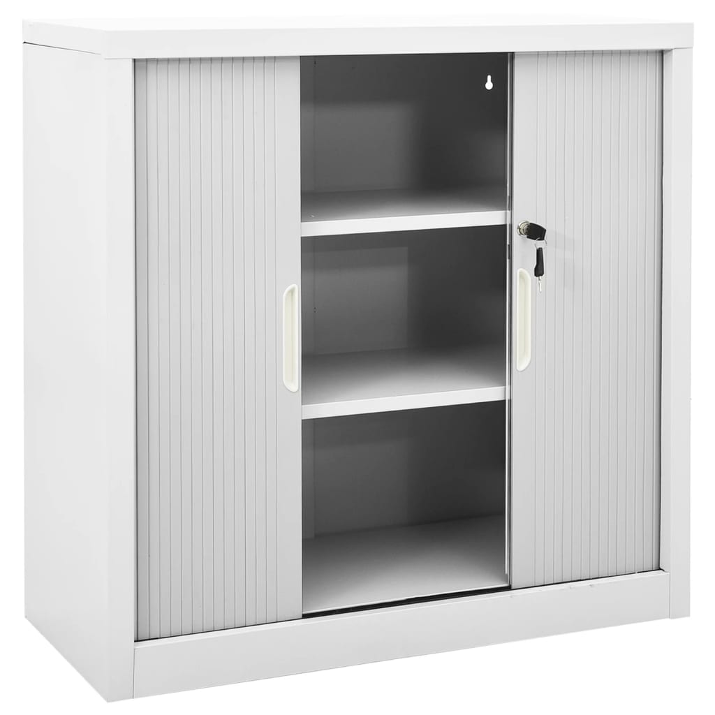 Liukuovikaappi harmaa 90x40x90 cm teräs - Sisustajankoti.fi