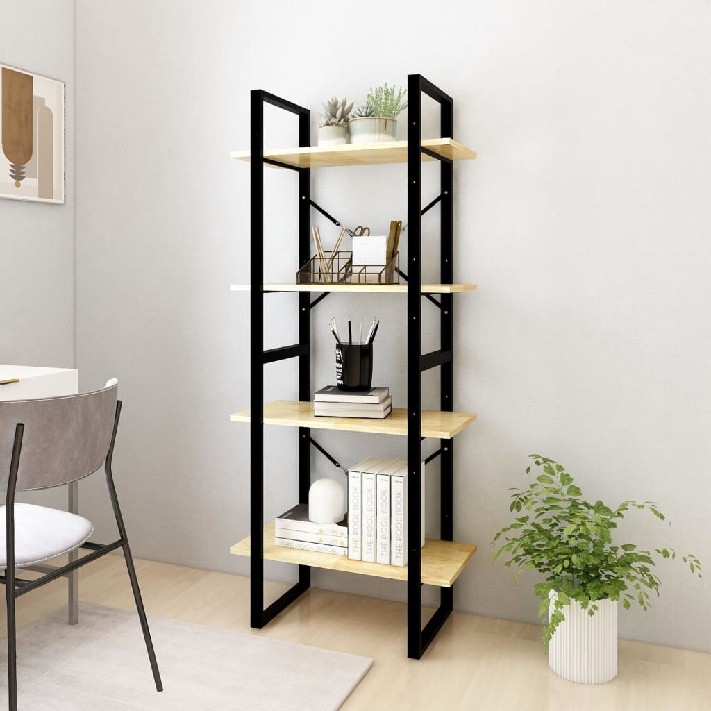 4-tasoinen kirjahylly 60x30x140 cm täysi mänty - Sisustajankoti.fi