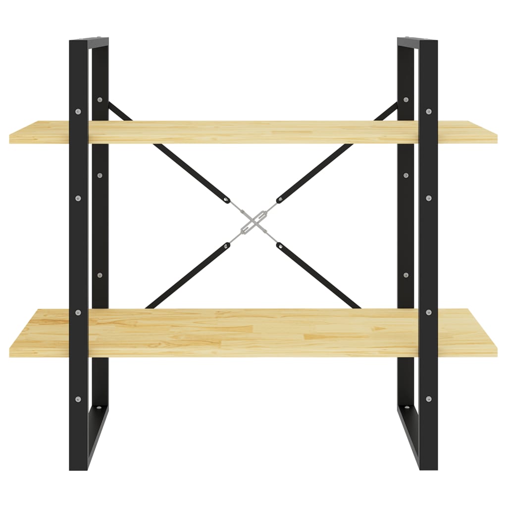 2-tasoinen kirjahylly 80x30x70 cm täysi mänty - Sisustajankoti.fi
