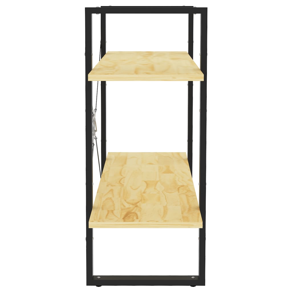2-tasoinen kirjahylly 80x30x70 cm täysi mänty - Sisustajankoti.fi