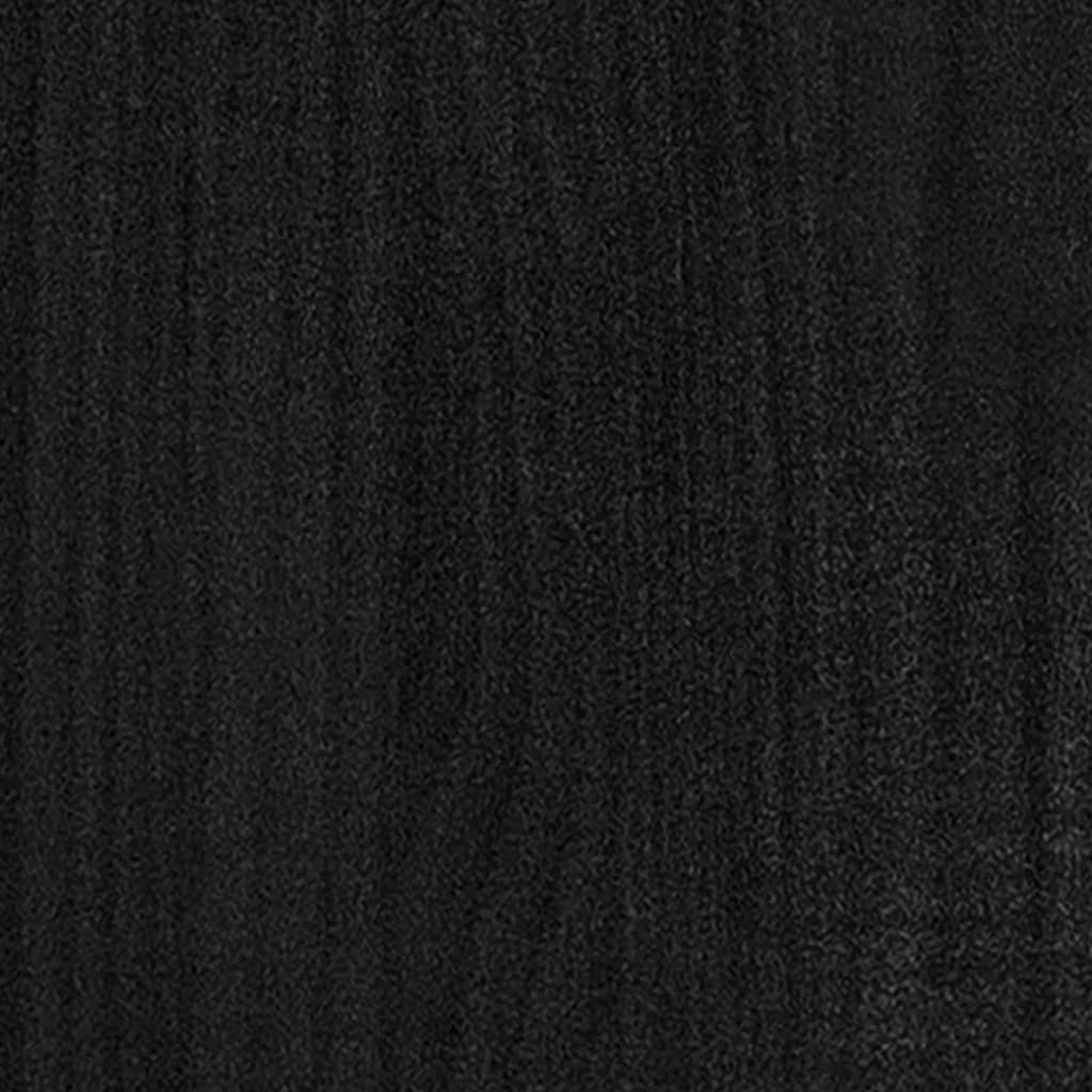 4-tasoinen kirjahylly musta 100x30x140 cm täysi mänty - Sisustajankoti.fi
