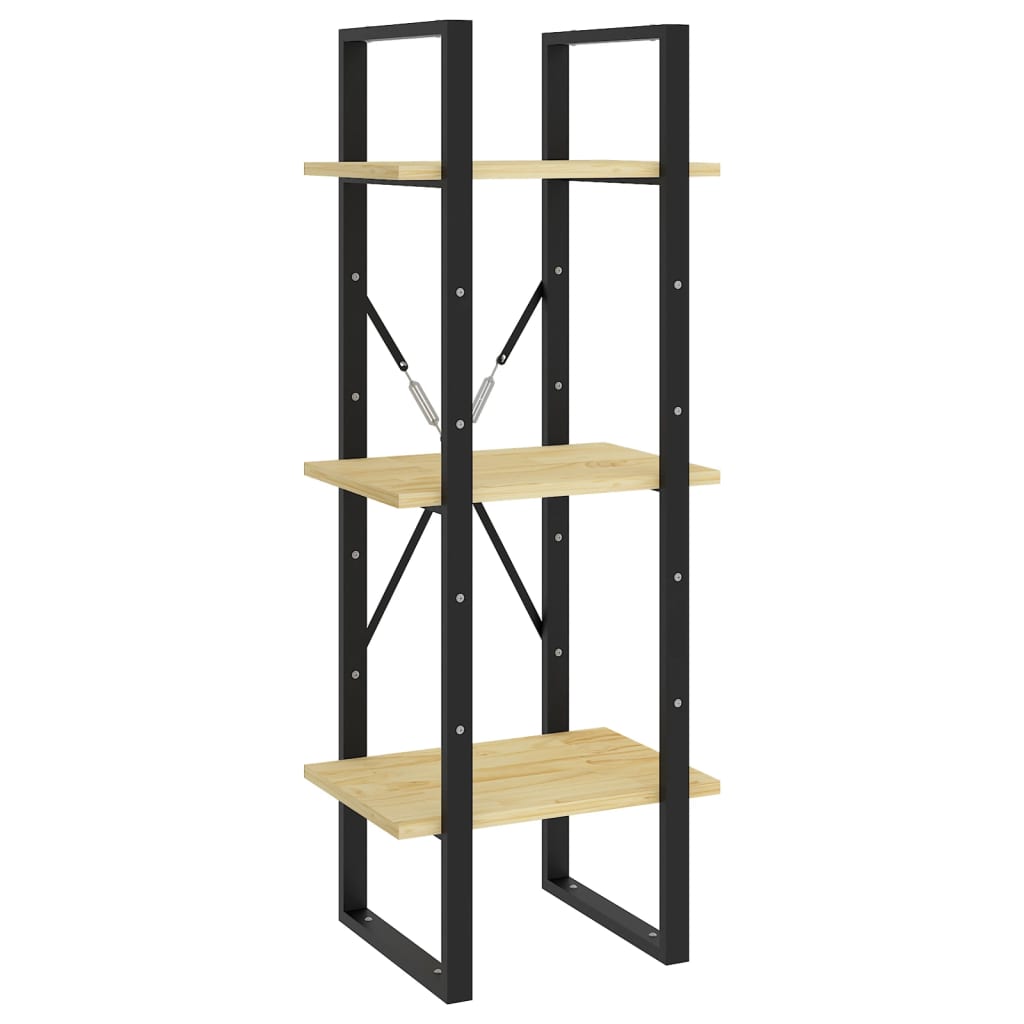 3-tasoinen kirjahylly 40x30x105 cm täysi mänty - Sisustajankoti.fi