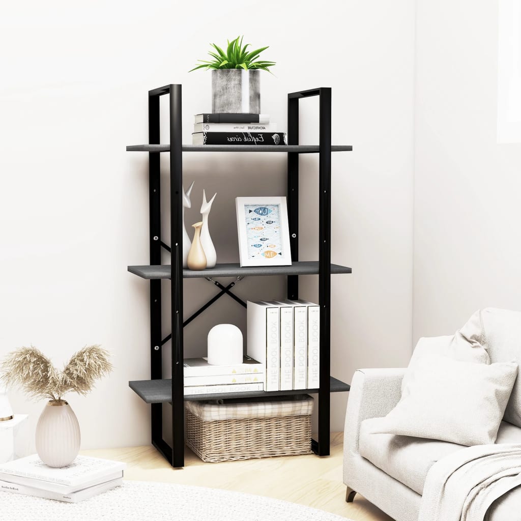Varastohylly harmaa 60x30x105 cm täysi mänty - Sisustajankoti.fi